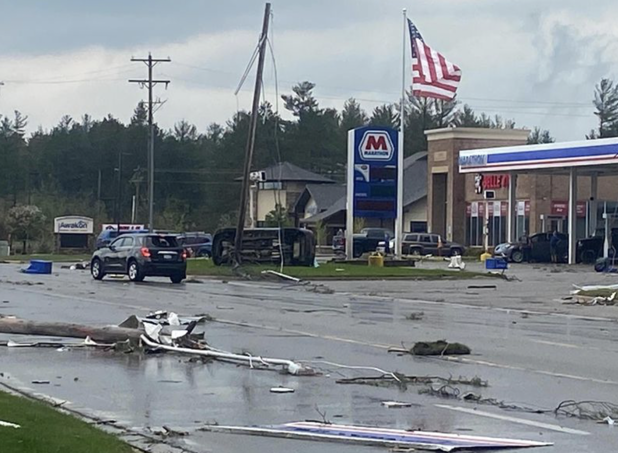 Read more about the article Avoid the Gaylord Area Michigan State Police say after tornado touchdown